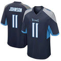 Tuec T.Titans #11 Jermaine Johnson II Player Navy Home Game Stitched Jerseys