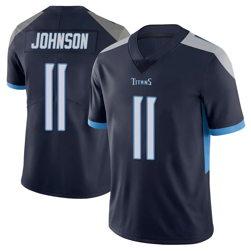 Tuec T.Titans #11 Jermaine Johnson II Player Navy Limited Vapor Untouchable Home Game Stitched Jerseys