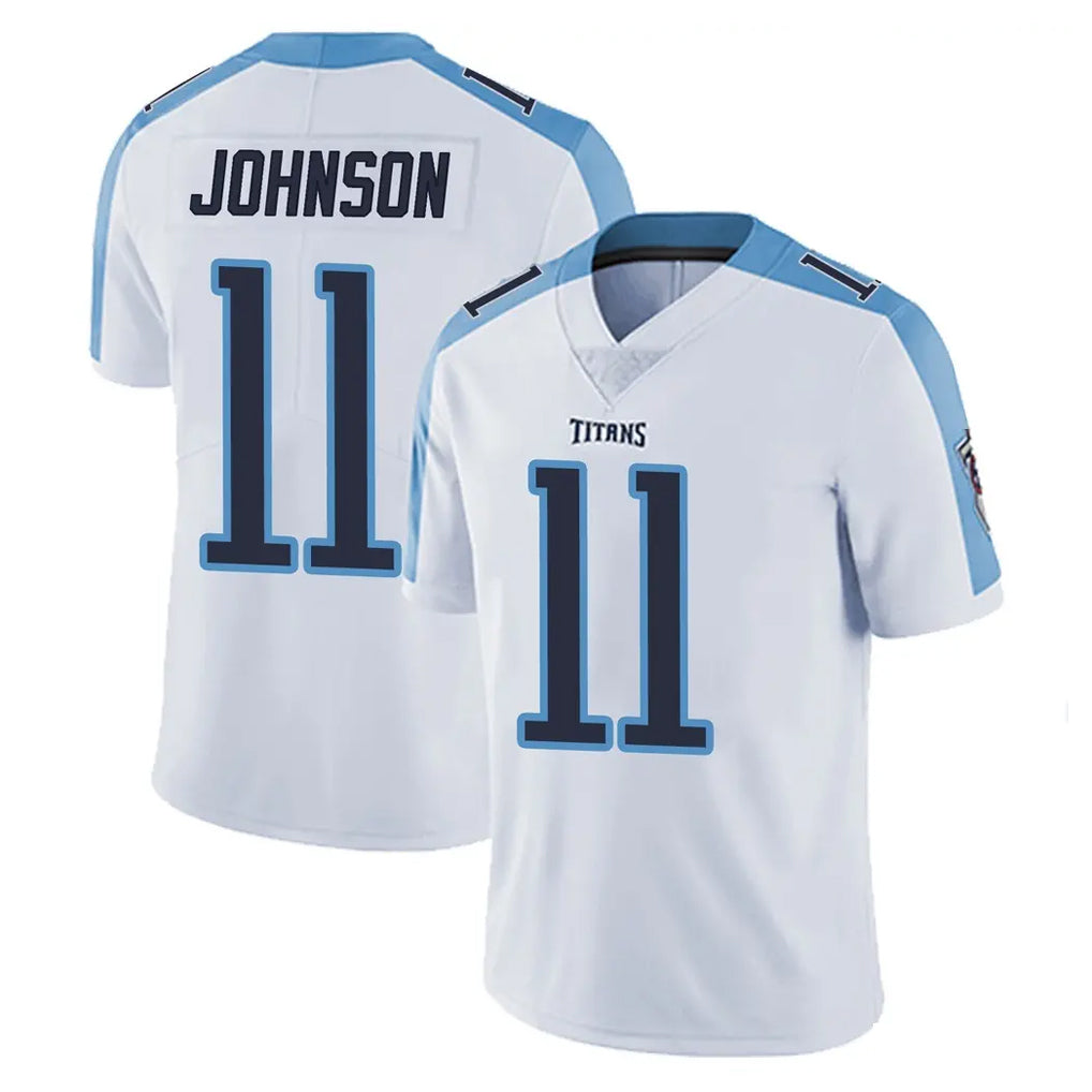 Tuec T.Titans #11 Jermaine Johnson II Player White Limited Vapor Untouchable Home Game Stitched Jerseys