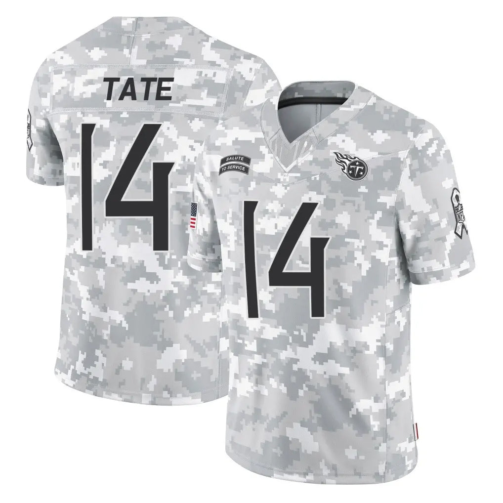 Tuec T.Titans #14 Carnell Tate Player Arctic Camo Limited Salute to Service Home Game Stitched Jerseys