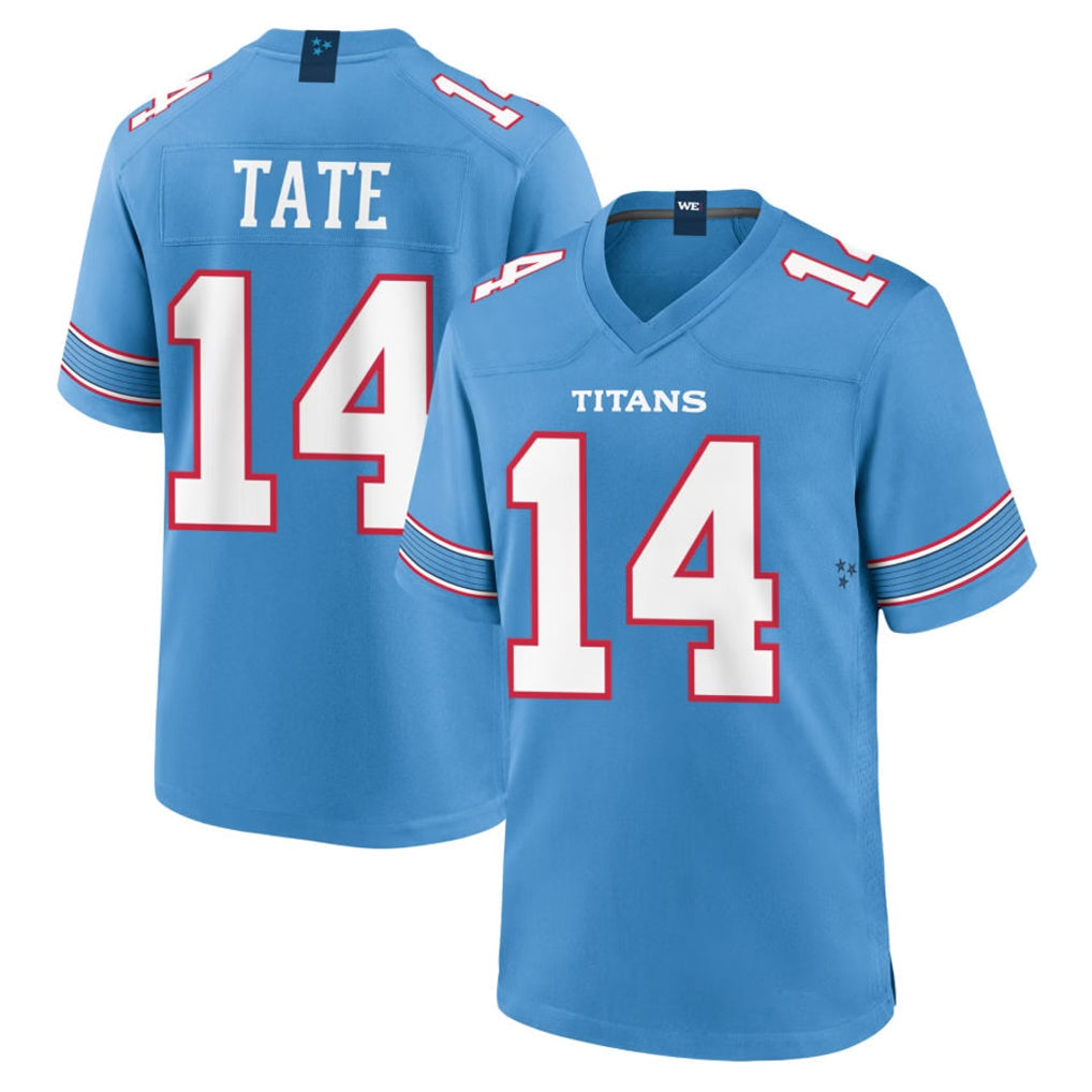 Tuec T.Titans #14 Carnell Tate Player Light Blue 2026 Game Home Stitched Jerseys