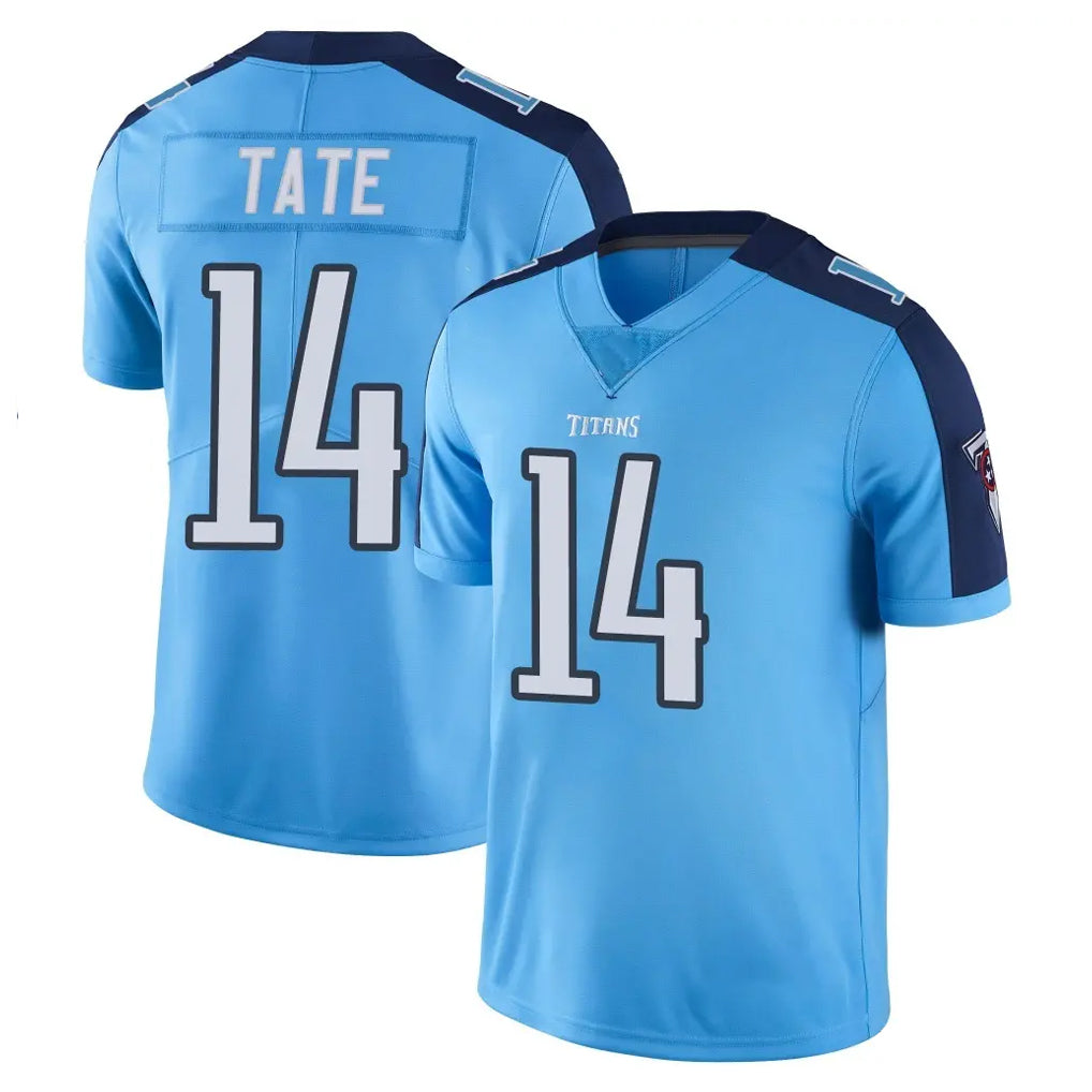 Tuec T.Titans #14 Carnell Tate Player Light Blue Limited Color Rush Home Game Stitched Jerseys