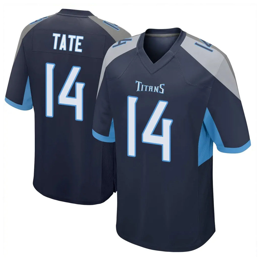 Tuec T.Titans #14 Carnell Tate Player Navy Home Game Stitched Jerseys