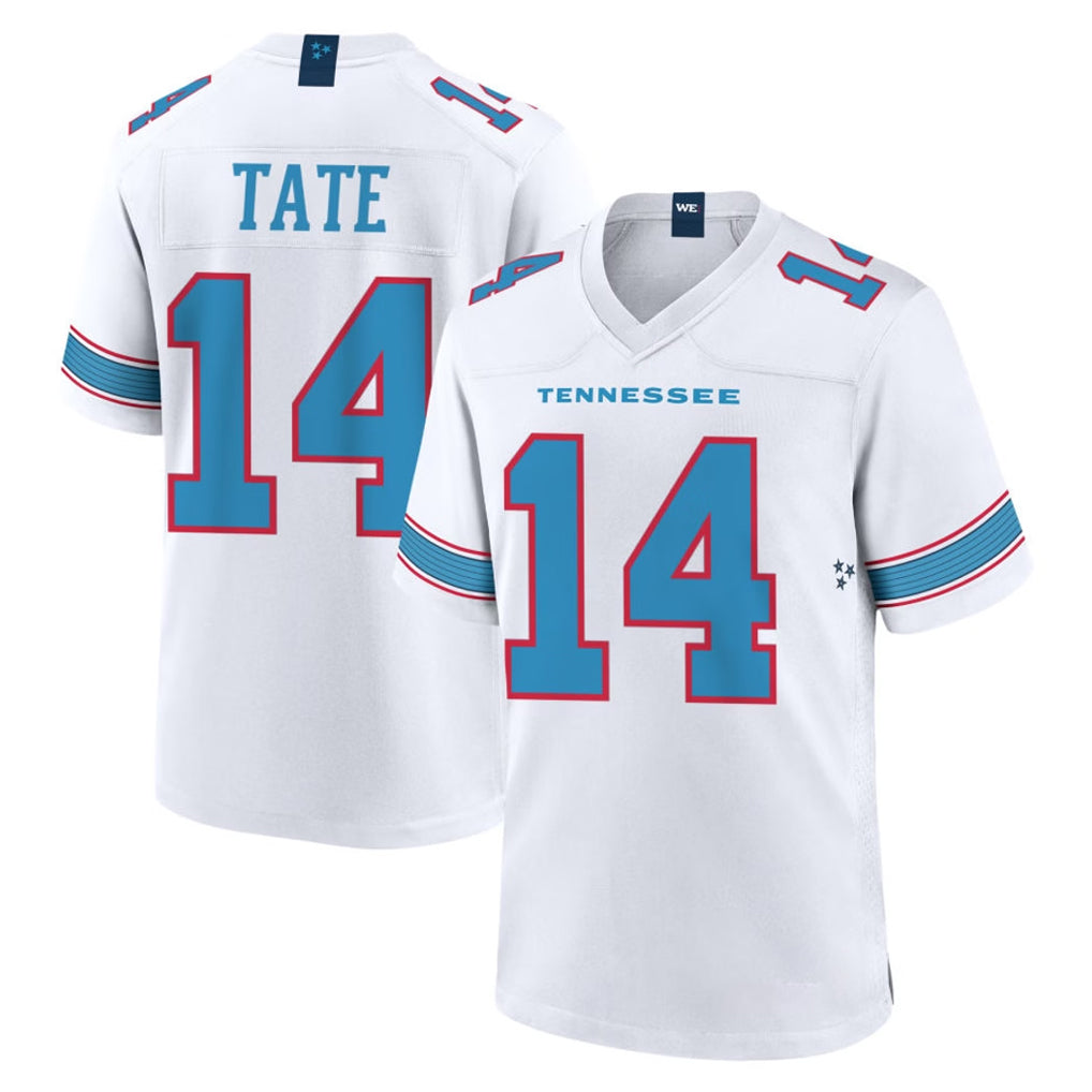 Tuec T.Titans #14 Carnell Tate Player White 2026 Game Home Stitched Jerseys