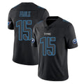 Tuec T.Titans #15 Keldric Faulk Player Black Impact Limited Home Game Stitched Jerseys