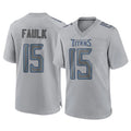 Tuec T.Titans #15 Keldric Faulk Player Gray Atmosphere Fashion Home Game Stitched Jerseys