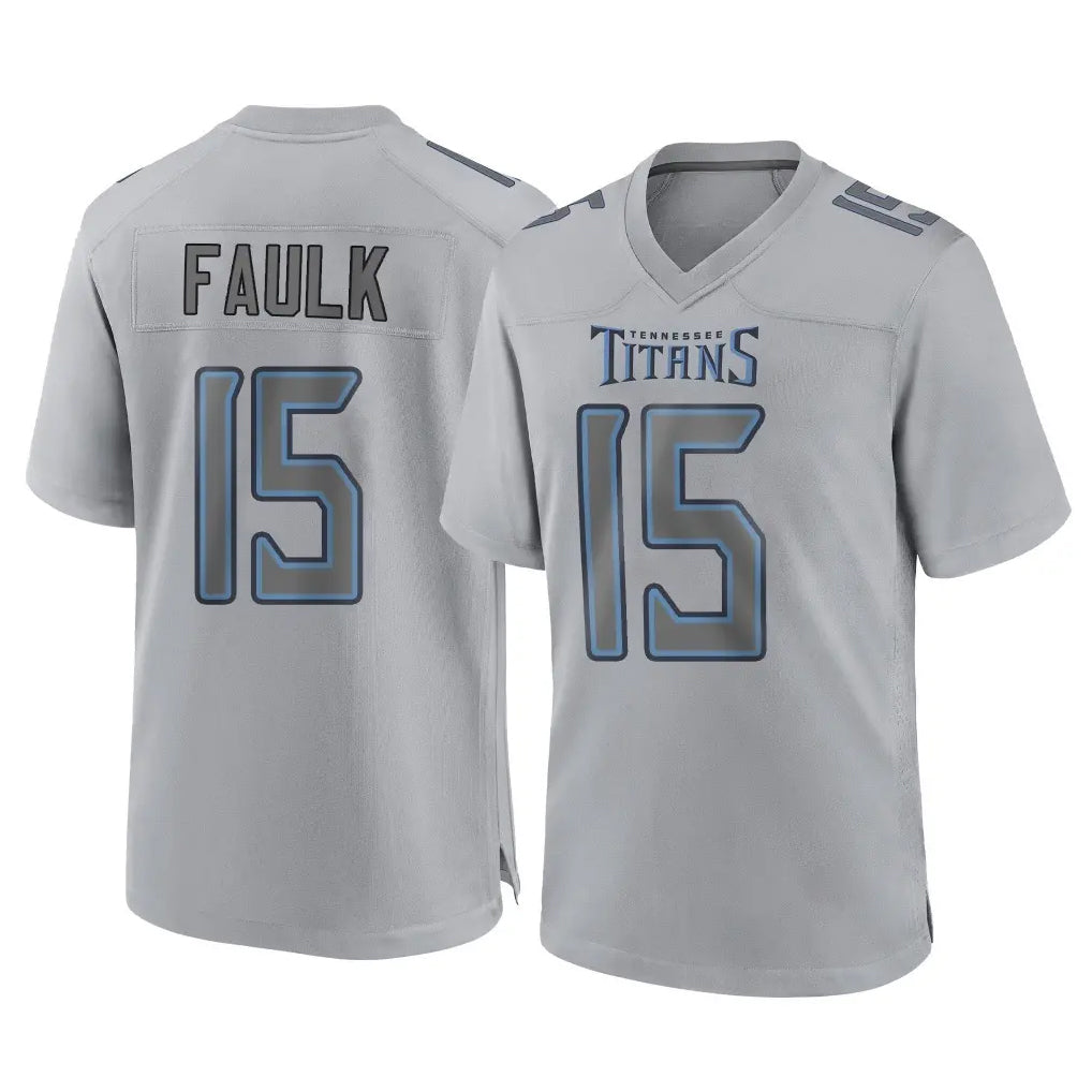Tuec T.Titans #15 Keldric Faulk Player Gray Atmosphere Fashion Home Game Stitched Jerseys