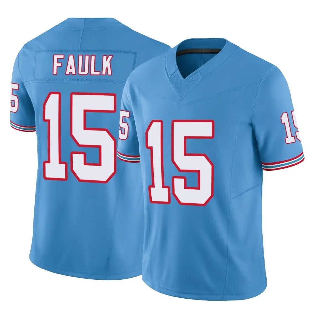 Tuec T.Titans #15 Keldric Faulk Player Light Blue Limited Vapor F.U.S.E. Home Game Stitched Jerseys