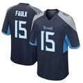 Tuec T.Titans #15 Keldric Faulk Player Navy Home Game Stitched Jerseys