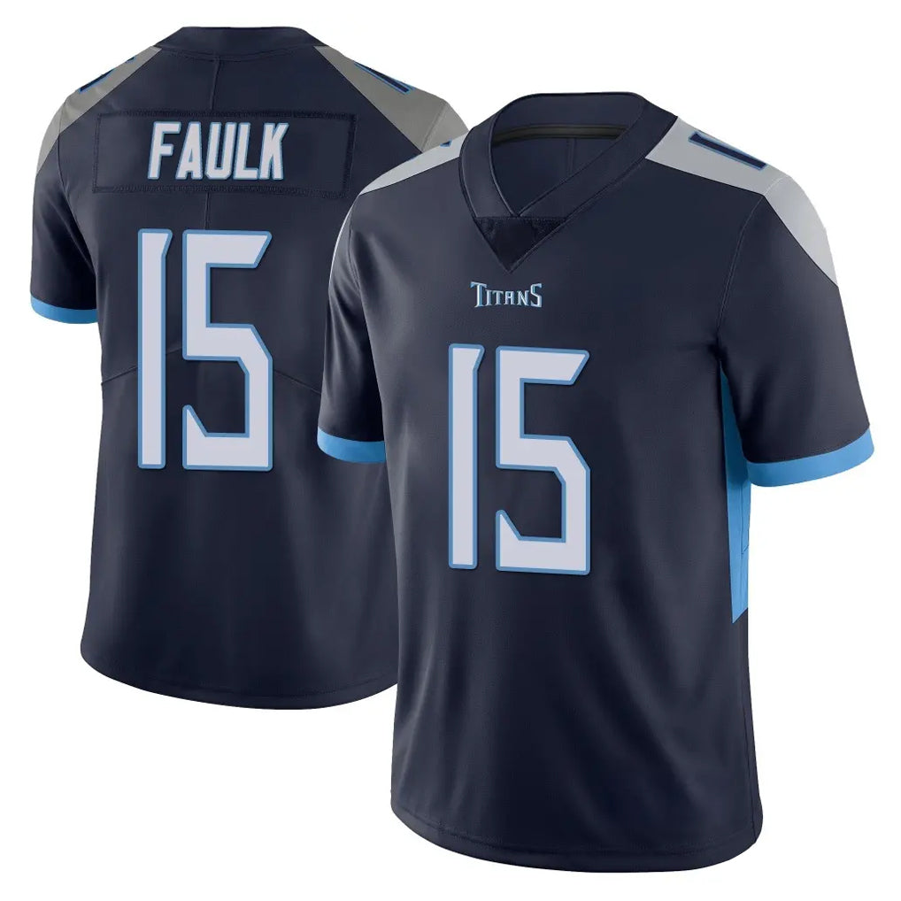 Tuec T.Titans #15 Keldric Faulk Player Navy Limited Vapor Untouchable Home Game Stitched Jerseys