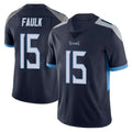 Tuec T.Titans #15 Keldric Faulk Player Navy Limited Vapor Untouchable Home Game Stitched Jerseys