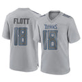 Tuec T.Titans #18 Cor'Dale Flott Player Gray Atmosphere Fashion Home Game Stitched Jerseys