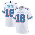 Tuec T.Titans #18 Cor'Dale Flott Player White 2026 Game Home Stitched Jerseys