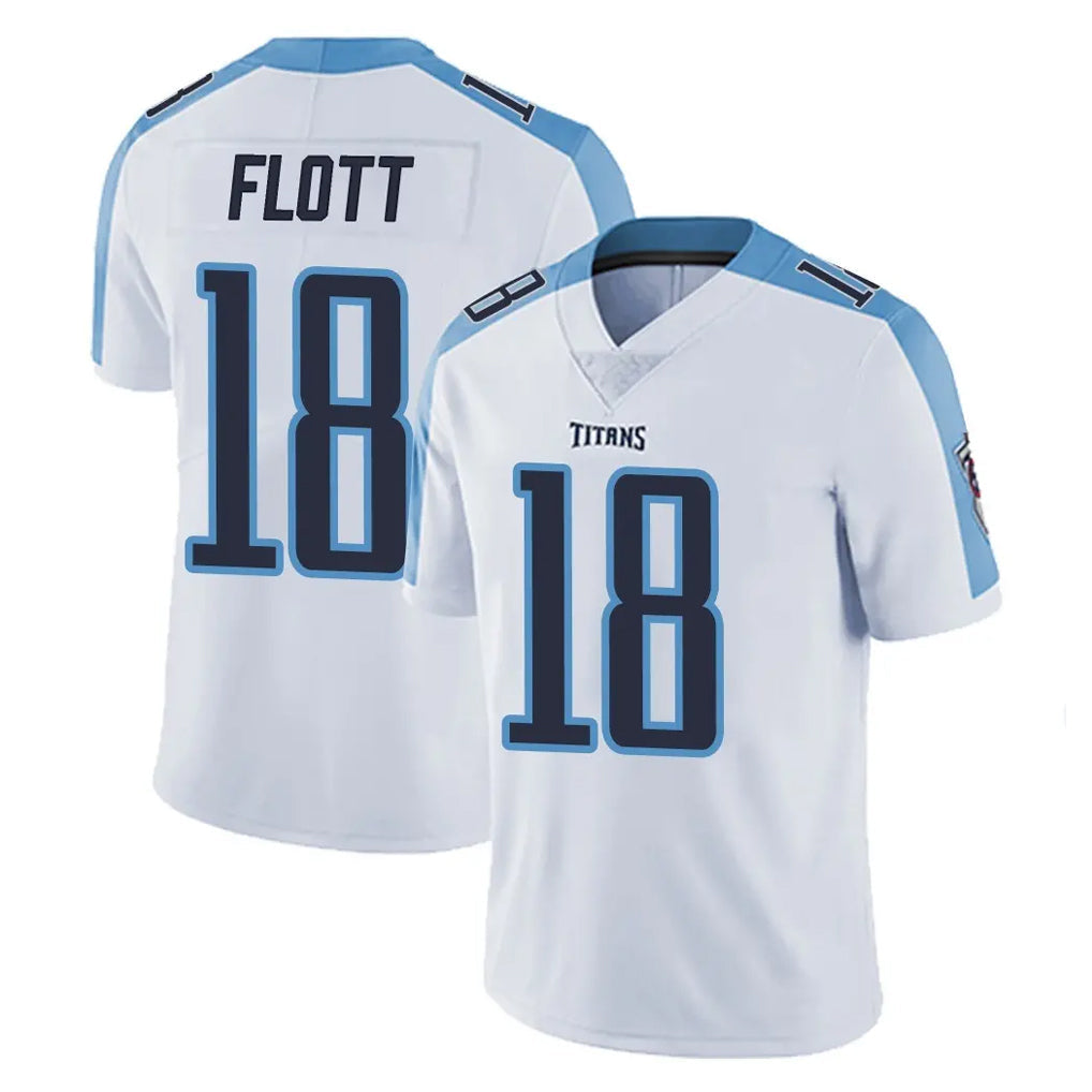 Tuec T.Titans #18 Cor'Dale Flott Player White Limited Vapor Untouchable Home Game Stitched Jerseys