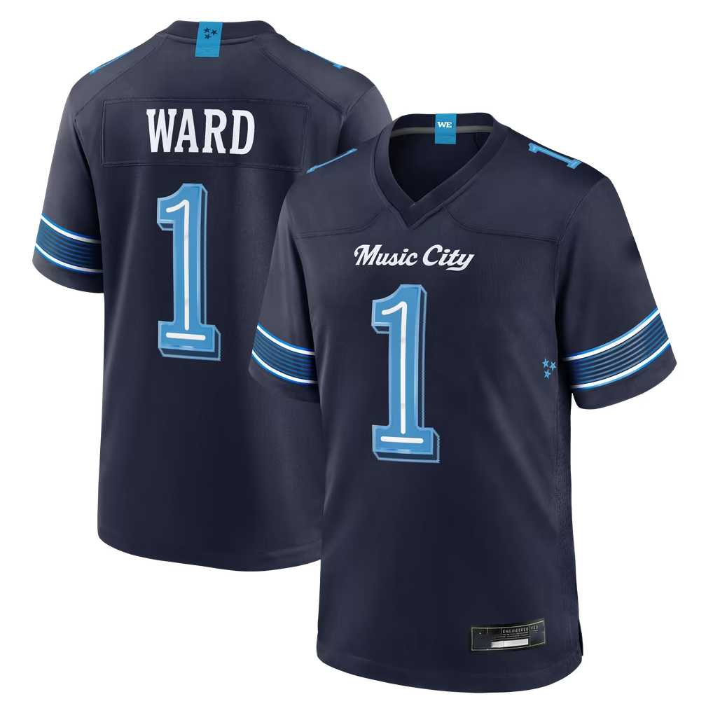 Tuec T.Titans #1 Cameron Ward Navy 2026 Rivalries Collection Game Stitched Jerseys