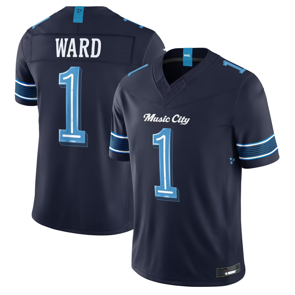 Tuec T.Titans #1 Cameron Ward Navy 2026 Rivalries Collection Limited Stitched Jerseys