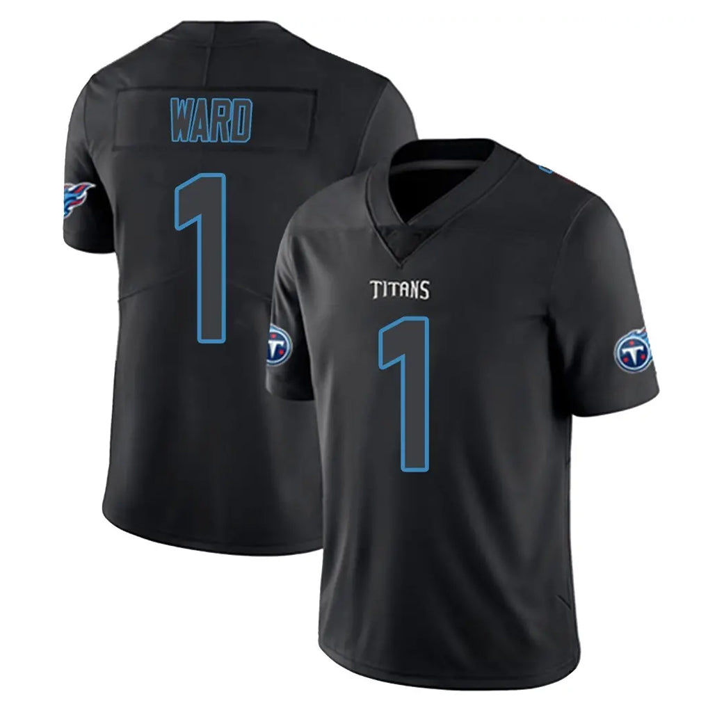 Tuec T.Titans #1 Cameron Ward Player Black Impact Limited Home Game Stitched Jerseys