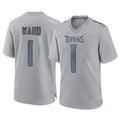 Tuec T.Titans #1 Cameron Ward Player Gray Atmosphere Fashion Home Game Stitched Jerseys