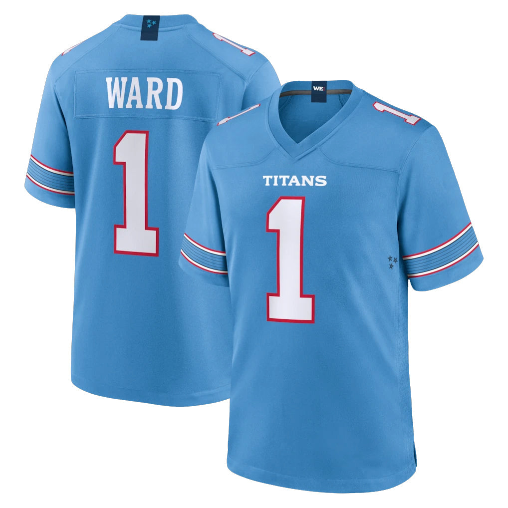 Tuec T.Titans #1 Cameron Ward Player Light Blue 2026 Game Home Stitched Jerseys