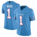 Tuec T.Titans #1 Cameron Ward Player Light Blue Team Vapor F.U.S.E. Limited Home Game Stitched Jerseys