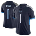 Tuec T.Titans #1 Cameron Ward Player Navy Limited Vapor Untouchable Home Game Stitched Jerseys