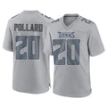 Tuec T.Titans #20 Tony Pollard Player Gray Atmosphere Fashion Home Game Stitched Jerseys