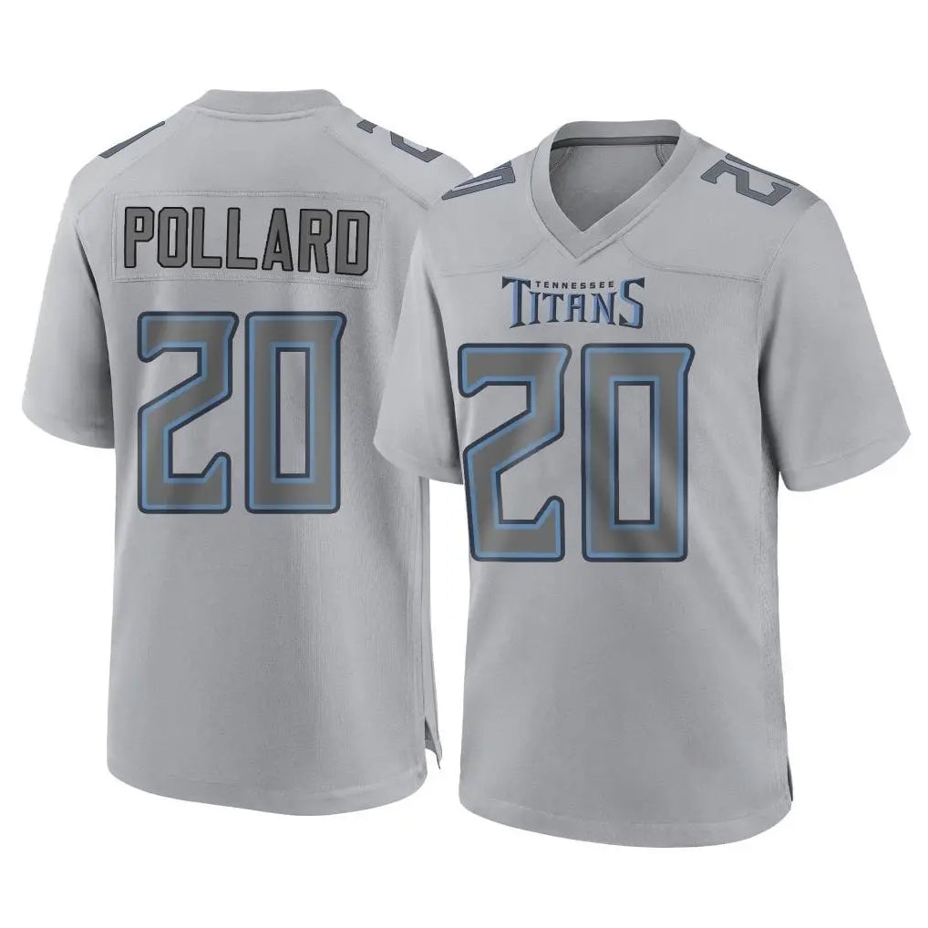 Tuec T.Titans #20 Tony Pollard Player Gray Atmosphere Fashion Home Game Stitched Jerseys