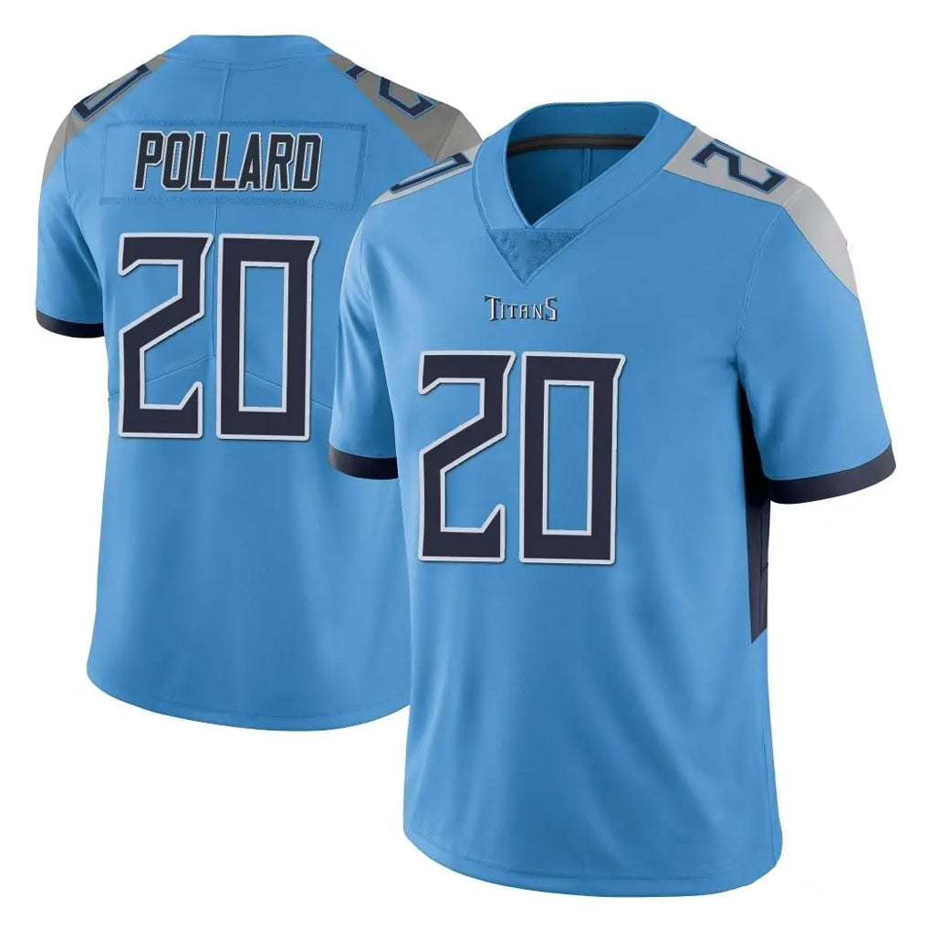 Tuec T.Titans #20 Tony Pollard Player Light Blue Limited Vapor Untouchable Home Game Stitched Jerseys