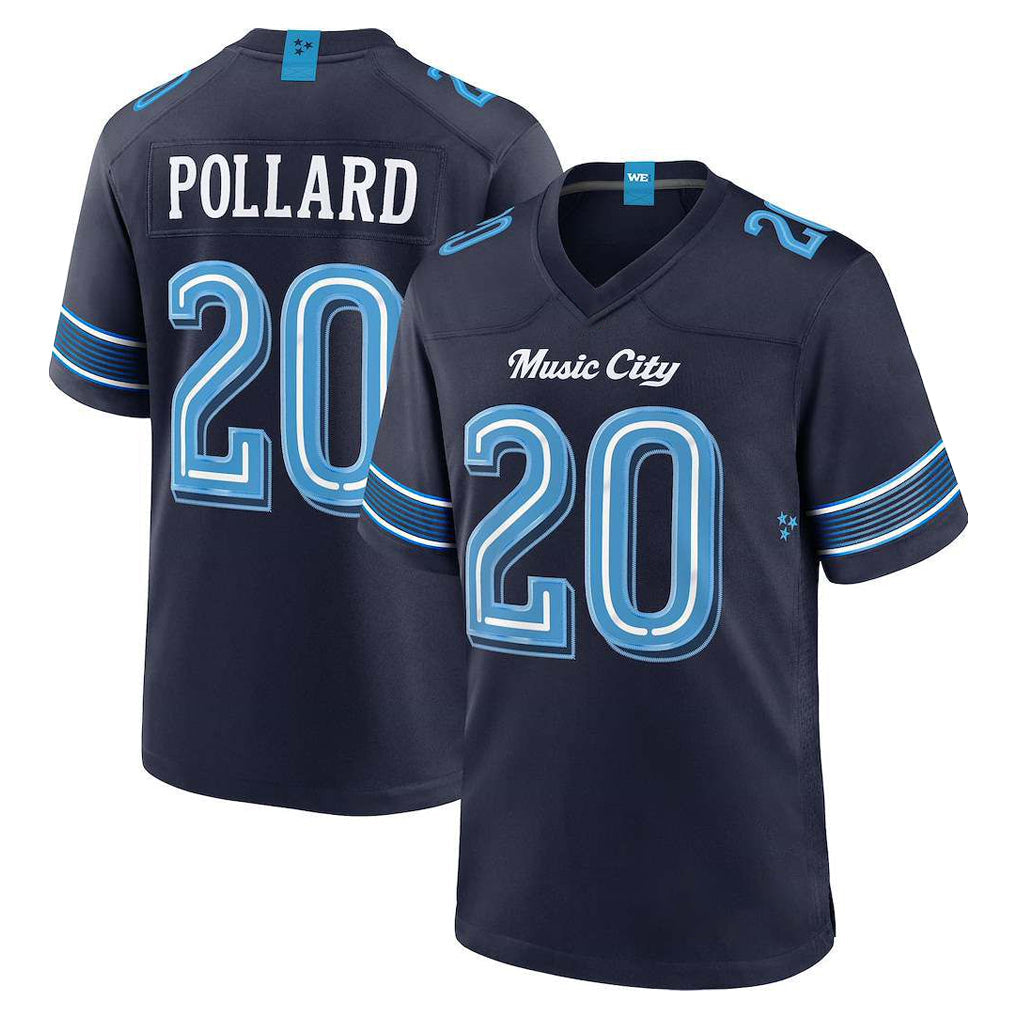 Tuec T.Titans #20 Tony Pollard Player Navy 2026 Rivalries Collection Home Game Stitched Jerseys