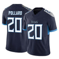Tuec T.Titans #20 Tony Pollard Player Navy Limited Vapor F.U.S.E. Home Game Stitched Jerseys