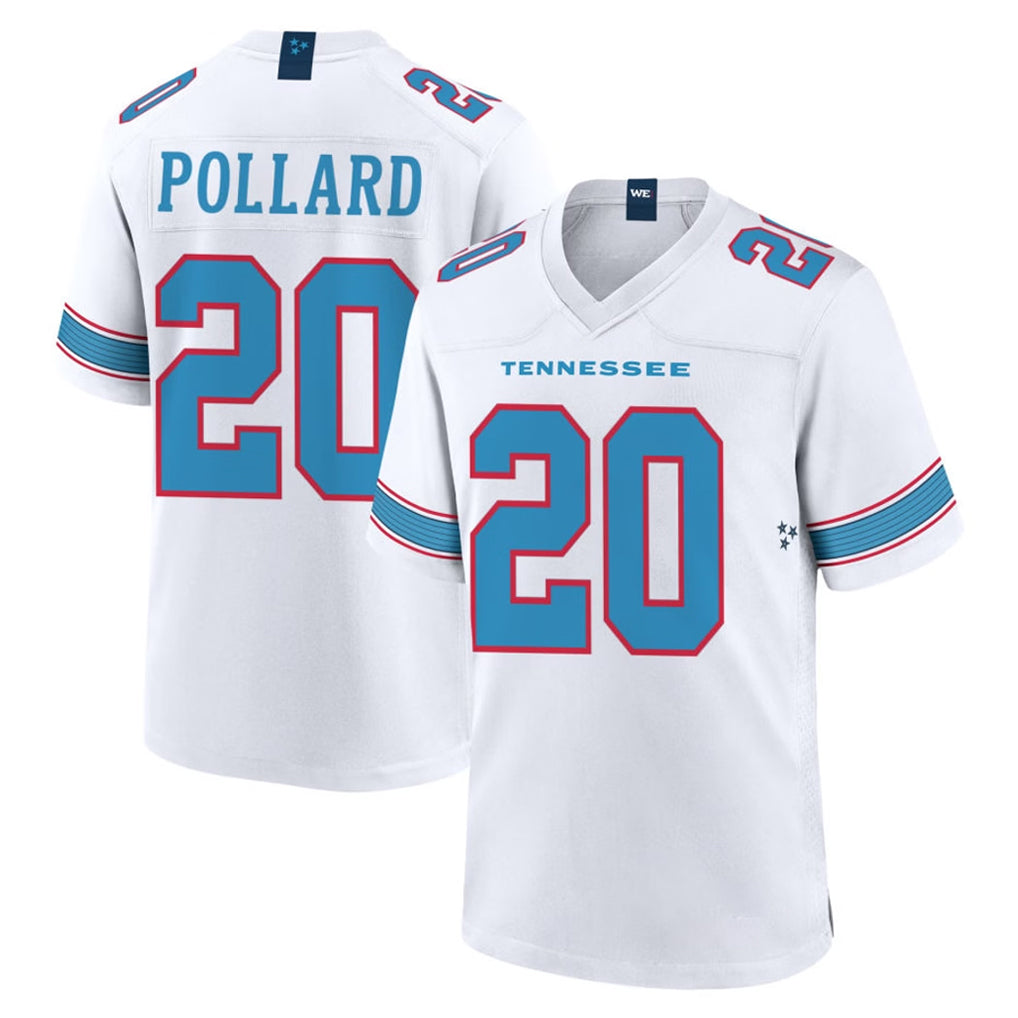 Tuec T.Titans #20 Tony Pollard Player White 2026 Game Home Stitched Jerseys