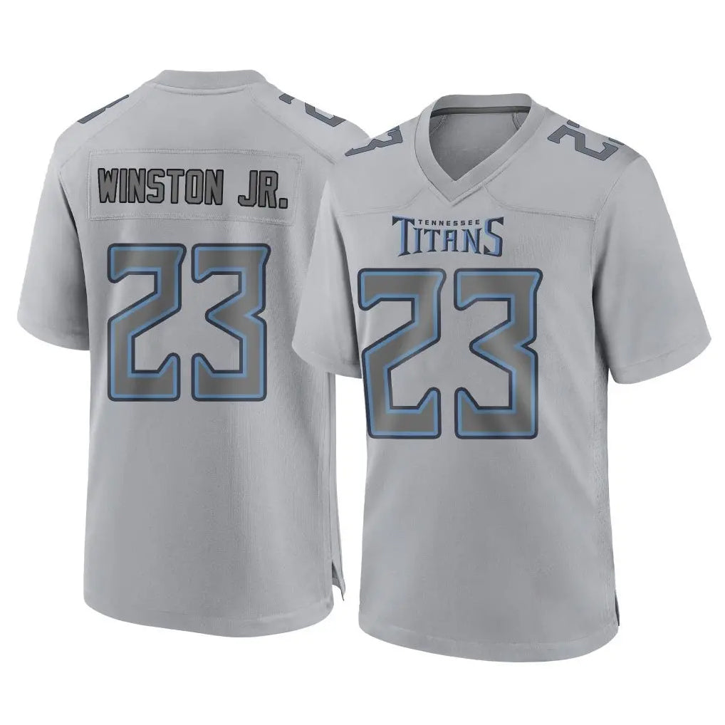 Tuec T.Titans #23 Kevin Winston Jr. Player Gray Atmosphere Fashion Home Game Stitched Jerseys