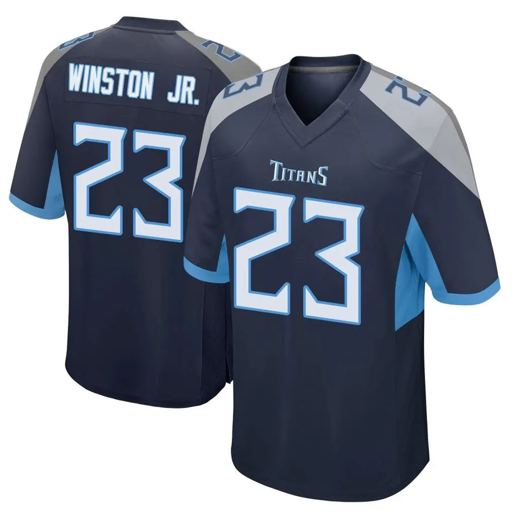 Tuec T.Titans #23 Kevin Winston Jr. Player Navy Home Game Stitched Jerseys