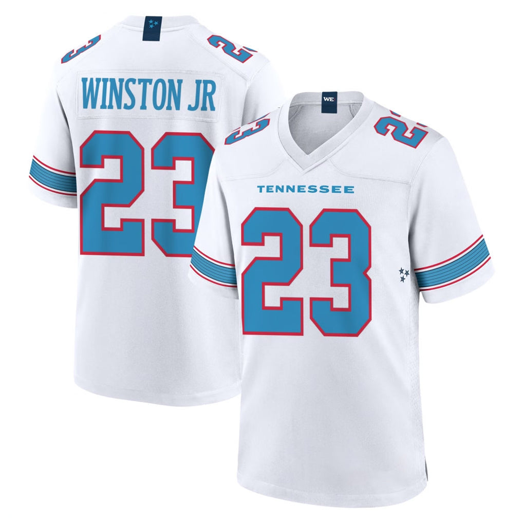 Tuec T.Titans #23 Kevin Winston Jr. Player White 2026 Game Home Stitched Jerseys