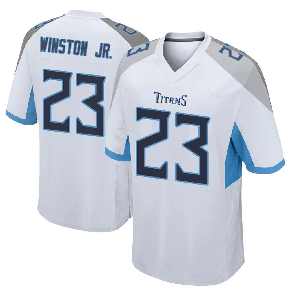 Tuec T.Titans #23 Kevin Winston Jr. Player White Home Game Stitched Jerseys