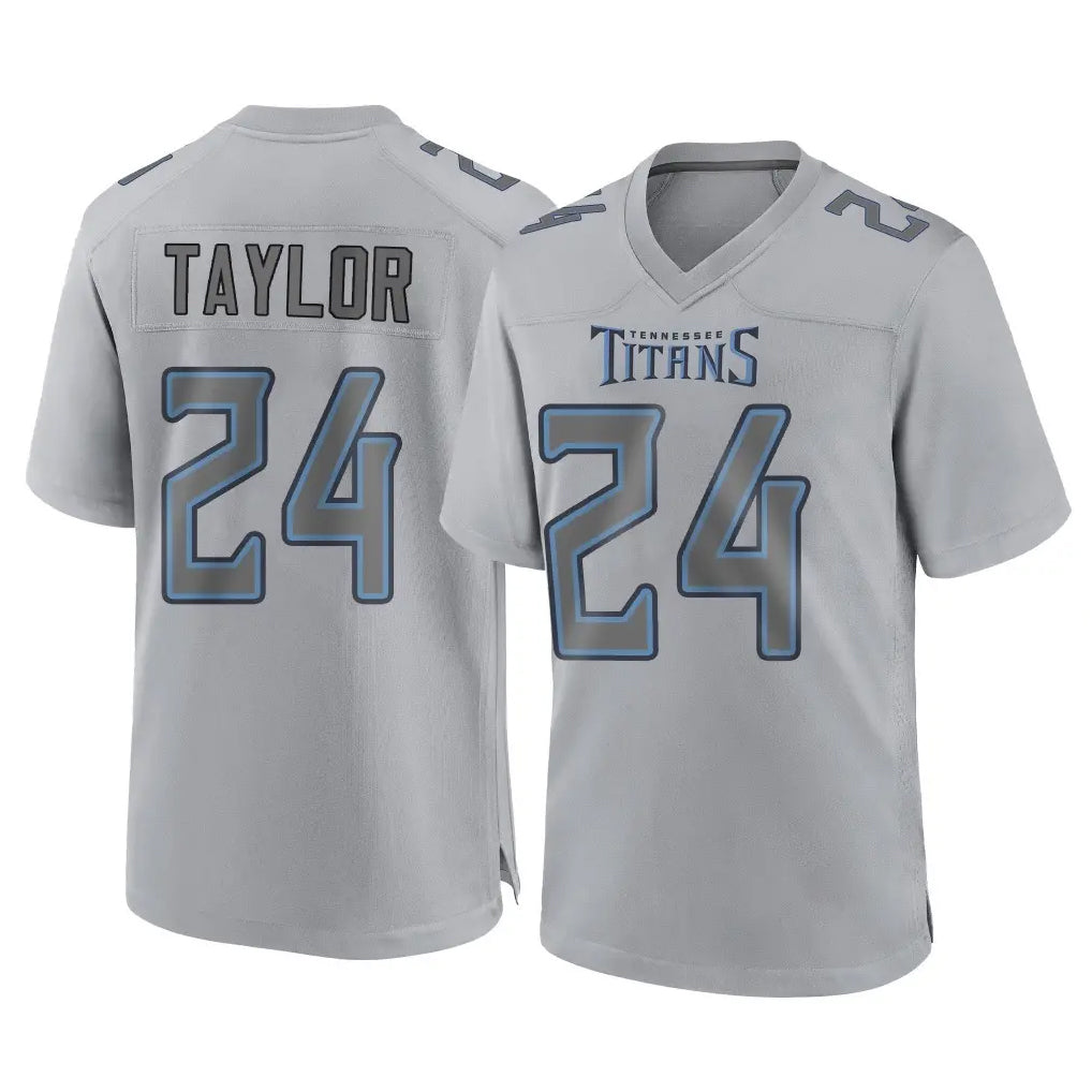 Tuec T.Titans #24 Alontae Taylor Player Gray Atmosphere Fashion Home Game Stitched Jerseys
