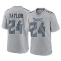 Tuec T.Titans #24 Alontae Taylor Player Gray Atmosphere Fashion Home Game Stitched Jerseys