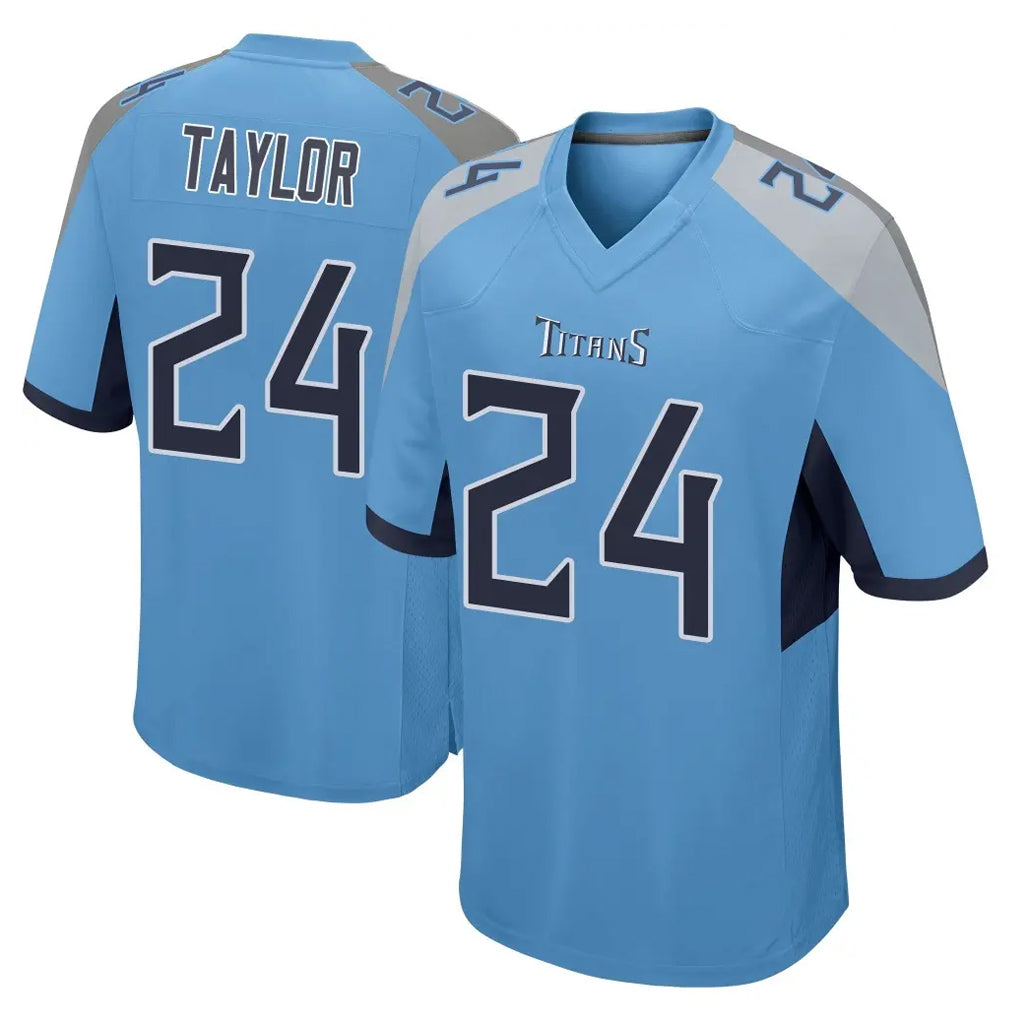 Tuec T.Titans #24 Alontae Taylor Player Light Blue Home Game Stitched Jerseys