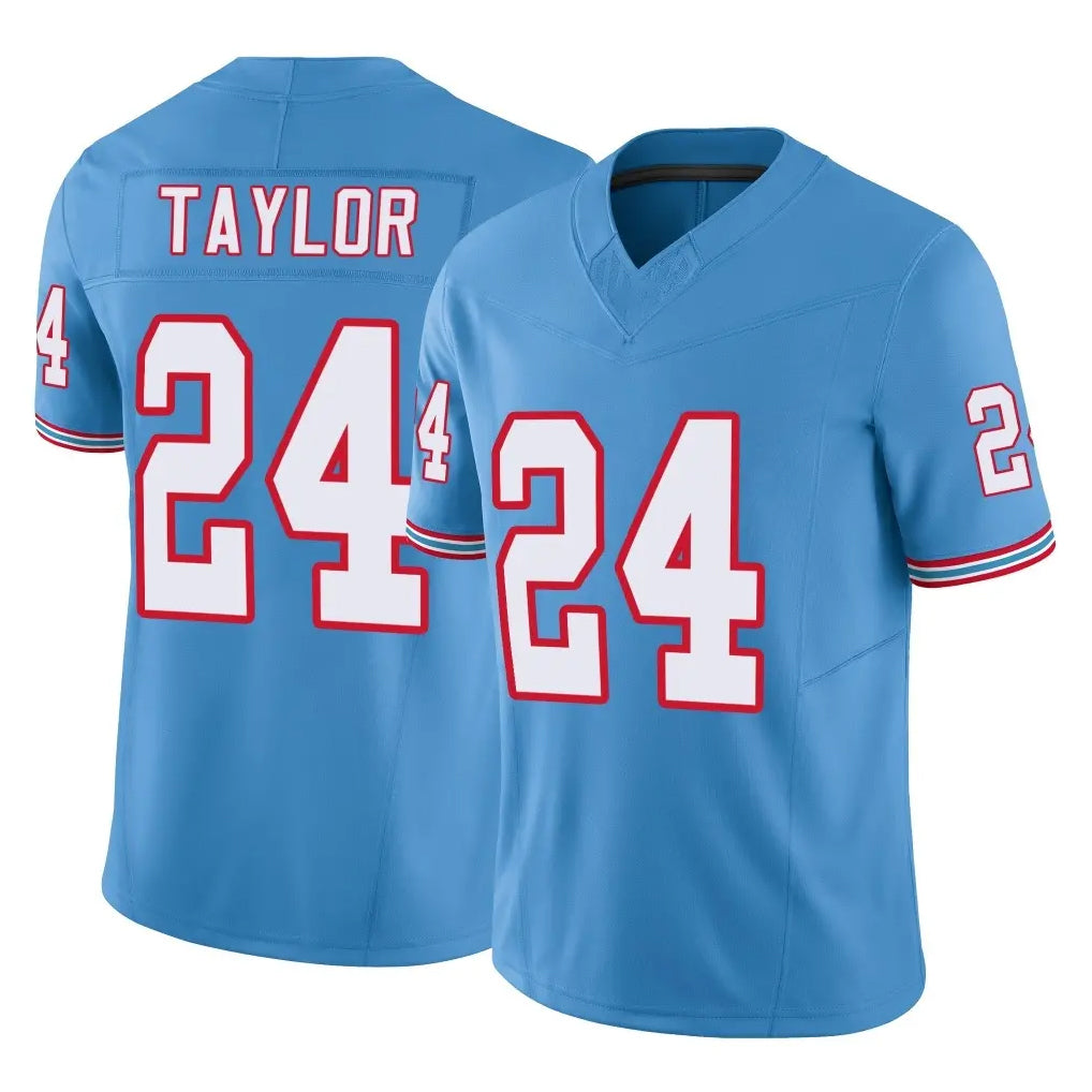 Tuec T.Titans #24 Alontae Taylor Player Light Blue Limited Vapor F.U.S.E. Home Game Stitched Jerseys