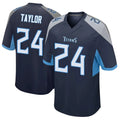 Tuec T.Titans #24 Alontae Taylor Player Navy Home Game Stitched Jerseys