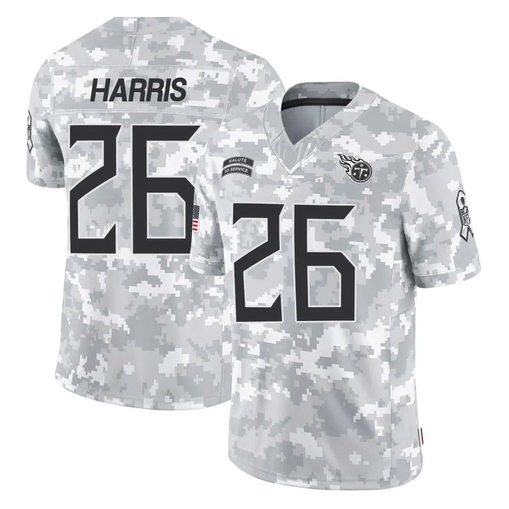Tuec T.Titans #26 Marcus Harris Player Arctic Camo Limited Salute to Service Home Game Stitched Jerseys