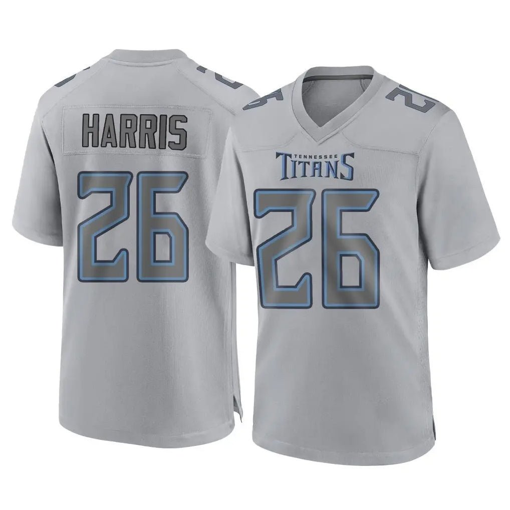 Tuec T.Titans #26 Marcus Harris Player Gray Atmosphere Fashion Home Game Stitched Jerseys