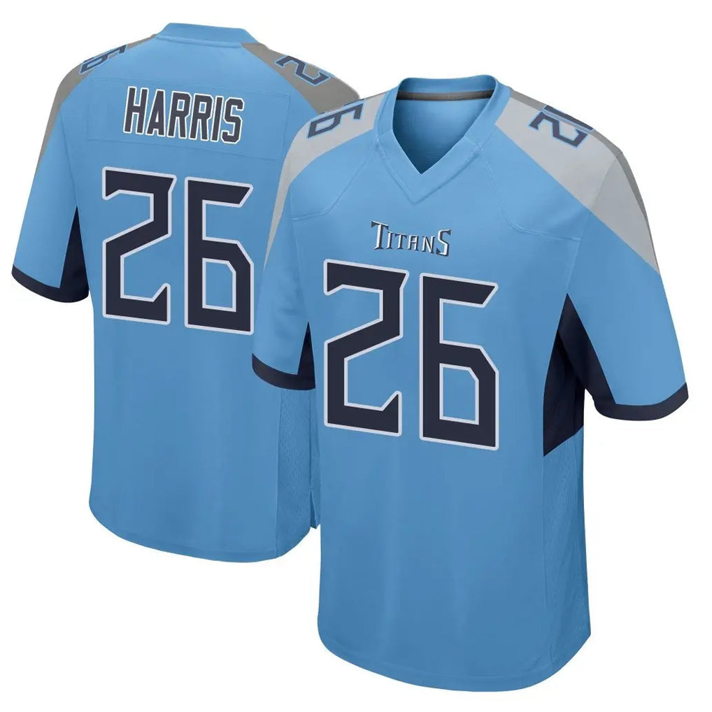 Tuec T.Titans #26 Marcus Harris Player Light Blue Home Game Stitched Jerseys
