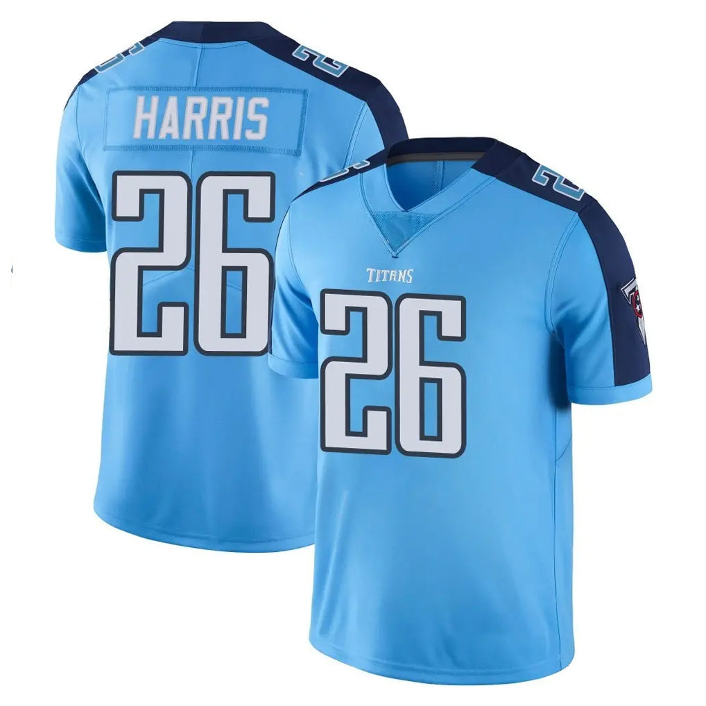 Tuec T.Titans #26 Marcus Harris Player Light Blue Limited Color Rush Home Game Stitched Jerseys