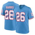 Tuec T.Titans #26 Marcus Harris Player Light Blue Oilers Throwback Home Game Stitched Jerseys