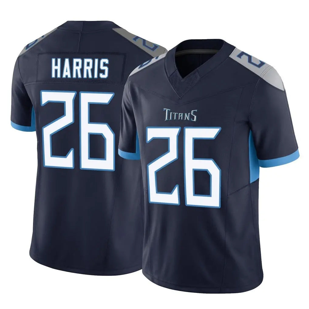 Tuec T.Titans #26 Marcus Harris Player Navy Limited Vapor F.U.S.E. Home Game Stitched Jerseys