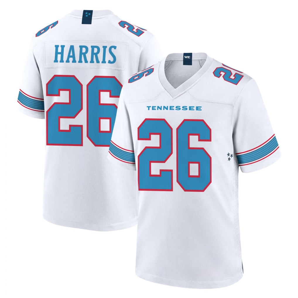 Tuec T.Titans #26 Marcus Harris Player White 2026 Game Home Stitched Jerseys