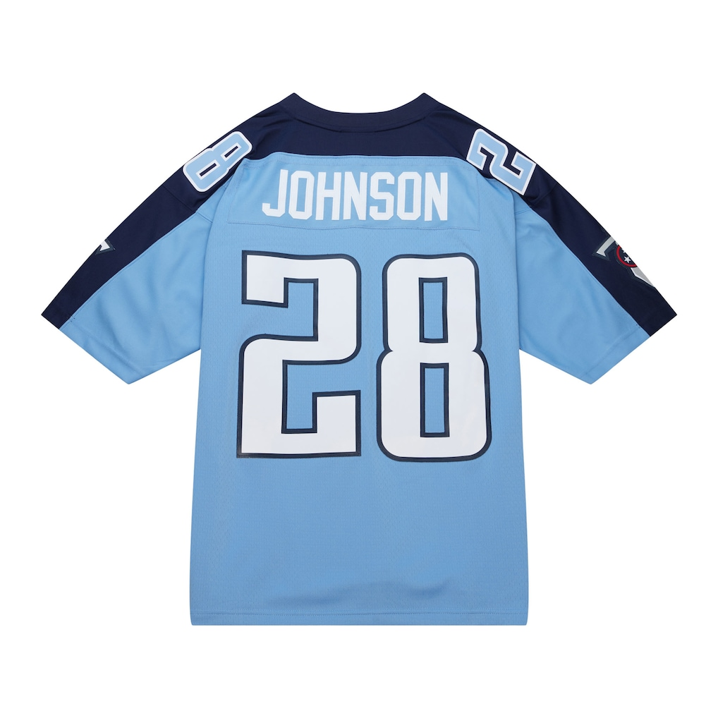 Tuec T.Titans #28 Chris Johnson Mitchell & Ness Light Blue Legacy Replica Jersey Stitched Puhic Game Jerseys