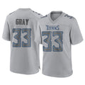 Tuec T.Titans #33 Cedric Gray Player Gray Atmosphere Fashion Home Game Stitched Jerseys