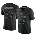 Tuec T.Titans #37 Amani Hooker Player Black Limited Reflective Home Game Stitched Jerseys
